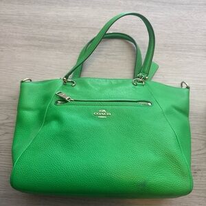 Coach Vibrant Green Crossbody Bag